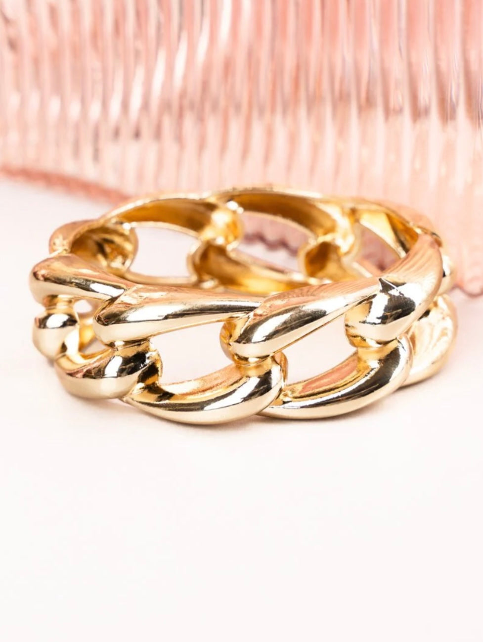 goldtone link bracelet