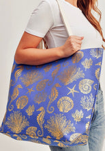 Load image into Gallery viewer, beach bum tote, royal blue
