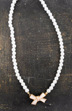 Load image into Gallery viewer, pearl bow necklace
