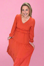 Load image into Gallery viewer, epitome of elegance maxi, rust