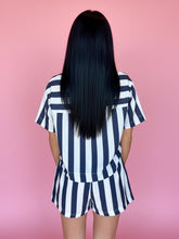 Load image into Gallery viewer, weekend getaway set, navy stripe