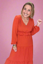 Load image into Gallery viewer, epitome of elegance maxi, rust