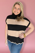 Load image into Gallery viewer, the coffee date scalloped sweater