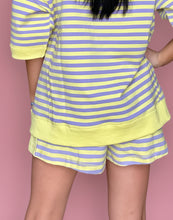 Load image into Gallery viewer, lavender + lemon getaway shorts