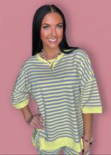 Load image into Gallery viewer, lavender + lemon getaway top