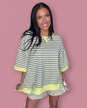 Load image into Gallery viewer, lavender + lemon getaway shorts