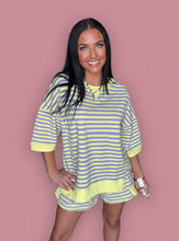 Load image into Gallery viewer, lavender + lemon getaway top