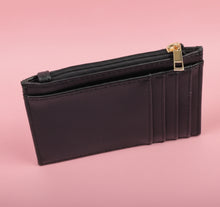Load image into Gallery viewer, molly zip card holder, black | caroline hill