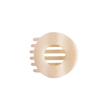 Load image into Gallery viewer, almond beige medium flat circle hair clip | teleties