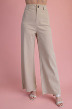 Load image into Gallery viewer, high-waist straight office trousers, beige