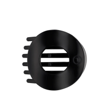 Load image into Gallery viewer, jet black large flat circle hair clip | teleties