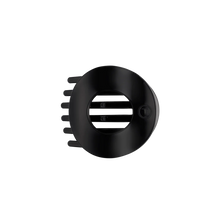 Load image into Gallery viewer, jet black medium flat circle hair clip | teleties