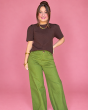 Load image into Gallery viewer, chocolate puff sleeve knit
