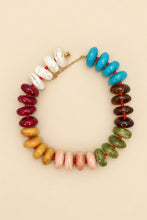 Load image into Gallery viewer, color me happy beaded statement necklace