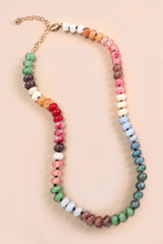 Load image into Gallery viewer, agate glass bead necklace, rich jewel
