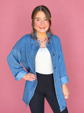 Load image into Gallery viewer, denim oversized shacket
