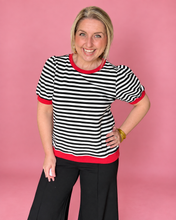 Load image into Gallery viewer, saturday kickoff striped top
