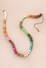 Load image into Gallery viewer, agate glass bead necklace, autumn jewel

