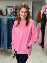 Load image into Gallery viewer, pocketed pullover, candy pink
