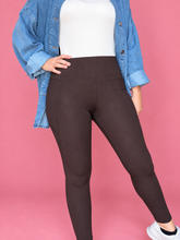 Load image into Gallery viewer, venice cloud sculpt high waisted leggings, coffee bean
