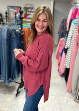 Load image into Gallery viewer, the bonfire sweater, marsala
