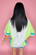 Load image into Gallery viewer, weekend energy top, neon stripe
