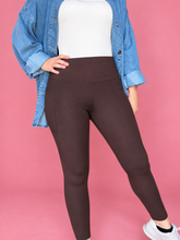 Load image into Gallery viewer, venice cloud sculpt high waisted leggings, coffee bean
