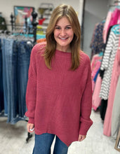 Load image into Gallery viewer, the bonfire sweater, marsala
