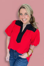 Load image into Gallery viewer, between the hedges colorblock top
