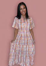 Load image into Gallery viewer, sweet magnolia plaid maxi
