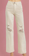 Load image into Gallery viewer, bone distressed knee 90&#39;s straight jean | judy blue
