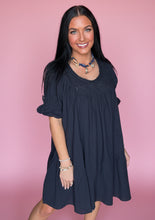 Load image into Gallery viewer, classic navy babydoll dress

