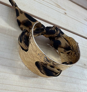 scarf bracelet, leopard