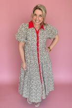 Load image into Gallery viewer, red accent leopard midi
