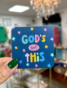 God's got this sticker | kingfolk