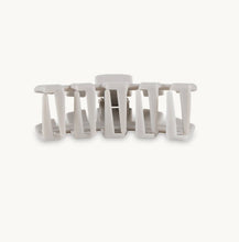 Load image into Gallery viewer, classic silver flames medium hair clip | teleties
