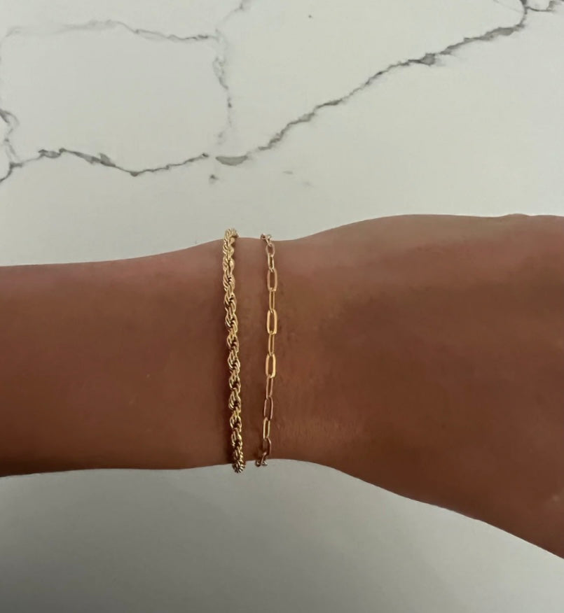 dainty chain bracelet, rope | chansutt pearls