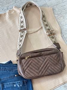 the essential crossbody, chocolate