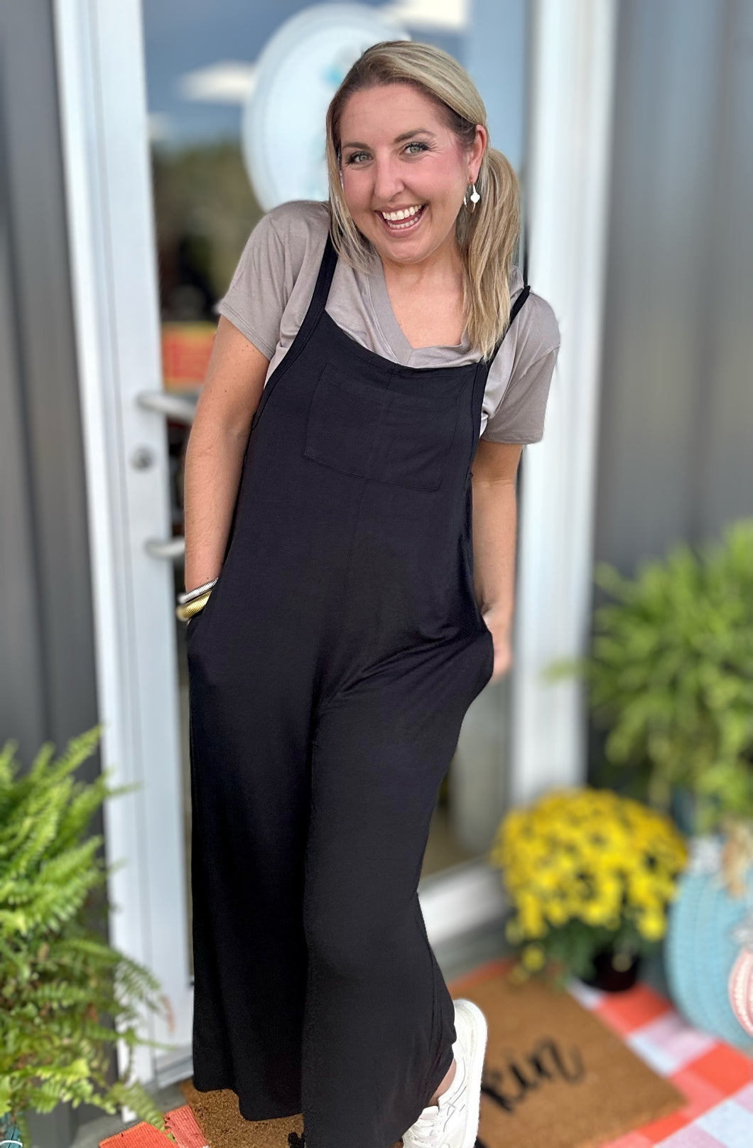 the not-so-basic jumpsuit, black