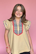 Load image into Gallery viewer, the kensington plaid ruffle top
