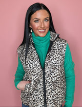 Load image into Gallery viewer, perfect puffer vest, leopard

