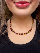 Load image into Gallery viewer, tennis necklace, smoked topaz
