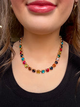 Load image into Gallery viewer, tennis necklace, jewel tone multi
