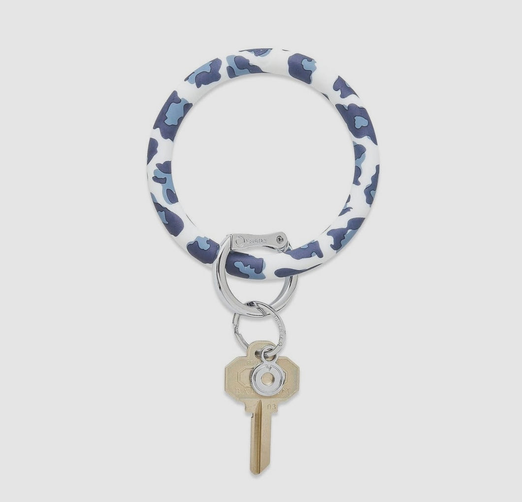 Silicone Big O Key Ring - Midnight Navy