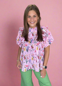 blush belle blouse