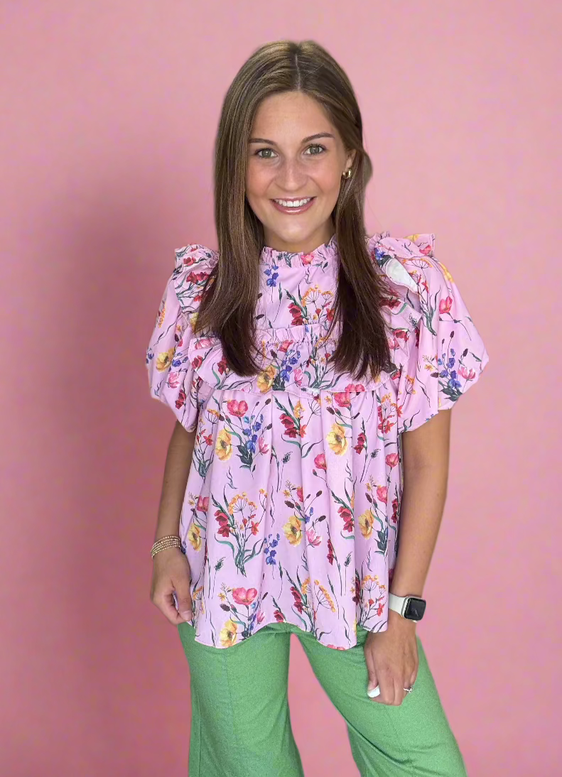 blush belle blouse