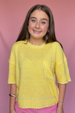Load image into Gallery viewer, simply stitched sweater, butter yellow
