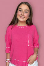 Load image into Gallery viewer, simply stitched sweater, pink
