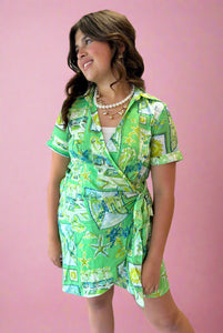 oceanside wrap dress