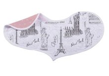 Load image into Gallery viewer, london, paris, new york heart bibs, set of 2
